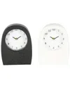 Peyton Lane Set Of 2 Tabletop Clocks In Multi