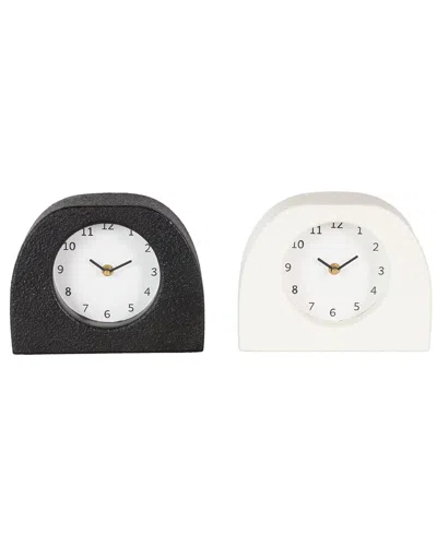 Peyton Lane Set Of 2 Tabletop Clocks In Multi