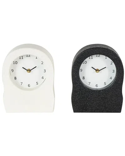 Peyton Lane Set Of 2 Tabletop Clocks In Multi