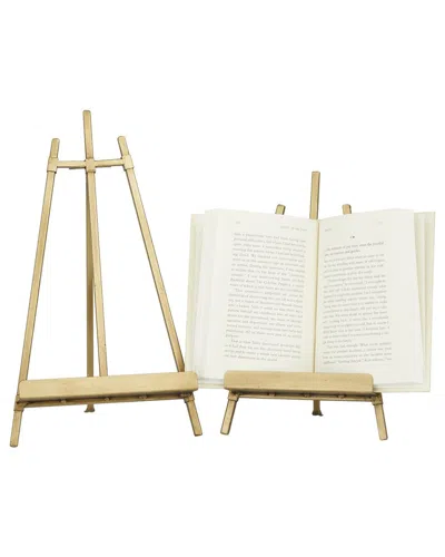 Peyton Lane Set Of 2 Traditional Easels In Gold