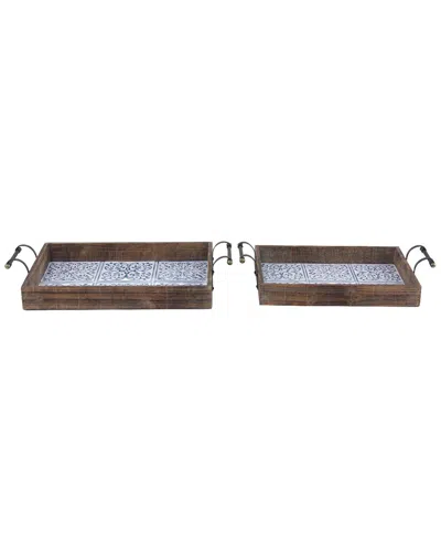 Peyton Lane Set Of 2 Trays