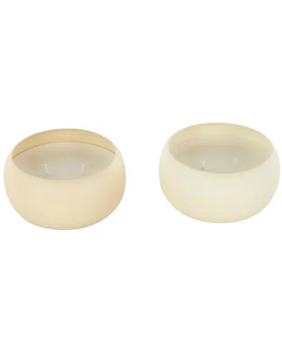 Peyton Lane Set Of 2 Wax Aromatherapy Candles In Neutral