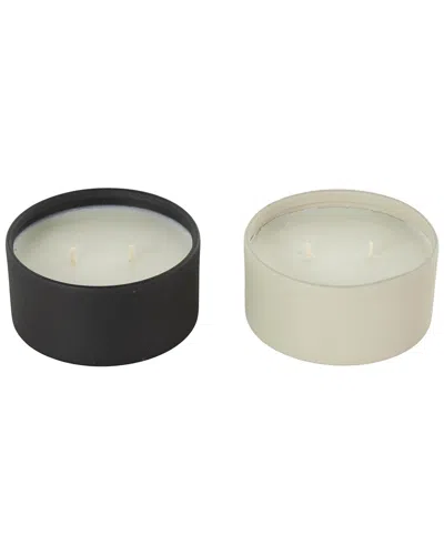 Peyton Lane Set Of 2 Wax Aromatherapy Candles In Neutral