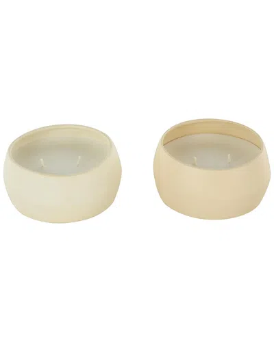Peyton Lane Set Of 2 Wax Aromatherapy Candles In Neutral