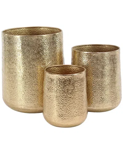 Peyton Lane Set Of 3 Aluminum Planters
