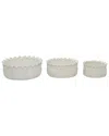 Peyton Lane Set Of 3 Ceramic Indoor/outdoor Planters