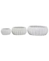 Peyton Lane Set Of 3 Ceramic Indoor/outdoor Planters