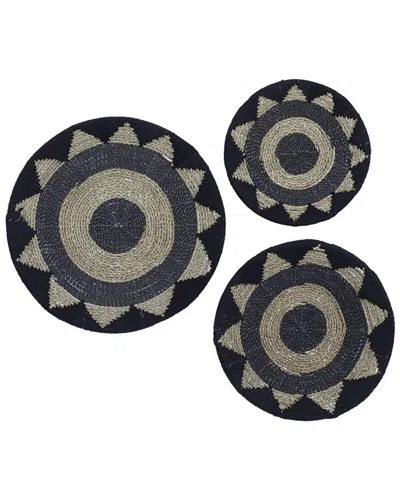 Peyton Lane Set Of 3 Cotton Rustic Wall Decor