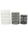 Peyton Lane Set Of 3 Indoor/outdoor Nesting Tables In Multicolor