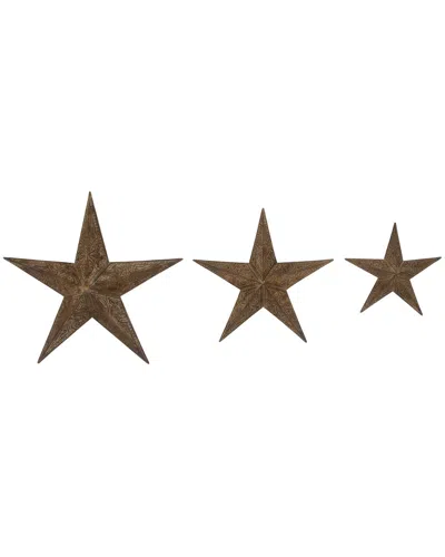 Peyton Lane Set Of 3 Metal Stars