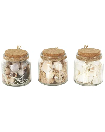 Peyton Lane Set Of 3 Orbs & Vase Fillers In Transparent