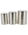 Peyton Lane Set Of 3 Ribbed Drum Accent Tables