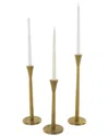 Peyton Lane Set Of 3 Tapered Slim Minimalistic Candle Holders
