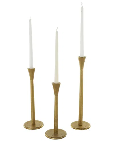 Peyton Lane Set Of 3 Tapered Slim Minimalistic Candle Holders