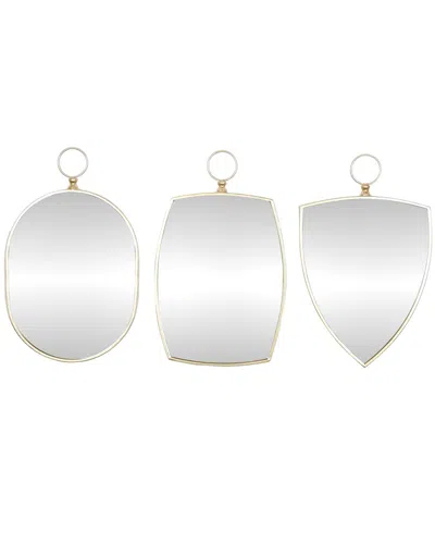 Peyton Lane Set Of 3 Traditional Wall Mirrors In White