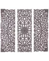 Peyton Lane Set Of 3 Wood Carved Wall Panels