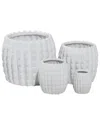Peyton Lane Set Of 4 Ceramic Indoor/outdoor Planters