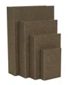 Peyton Lane Set Of 4 Fabric Storage Boxes In Brown