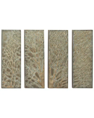 Peyton Lane Set Of 4 Metal Wall Decor