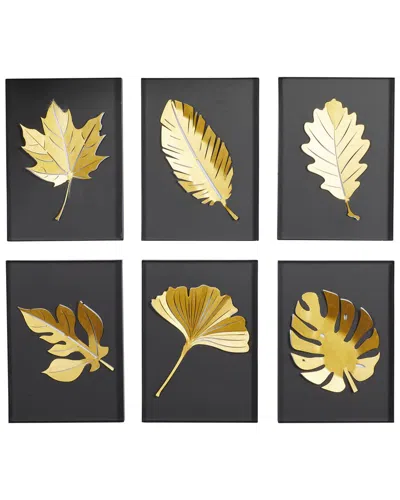 Peyton Lane Set Of 6 Wall Decor In Black