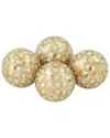 Peyton Lane Set Of Four Glass Mosaic Orbs