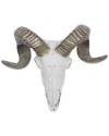 Peyton Lane Sheep White Polystone Skull Wall Decor In White