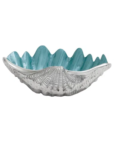 Peyton Lane Shell Aluminum Metal Shell Serving Bowl In Multi