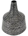 Peyton Lane Shell Vase In Black