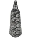 Peyton Lane Shell Vase In Black