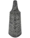 Peyton Lane Shell Vase In Black
