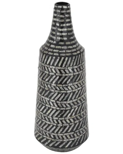 Peyton Lane Shell Vase In Black