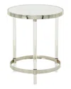 Peyton Lane Silver Contemporary Metal Accent Table In Silver