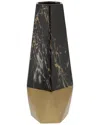 Peyton Lane Stone Vase In Black