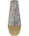 Peyton Lane Stone Vase In Gold