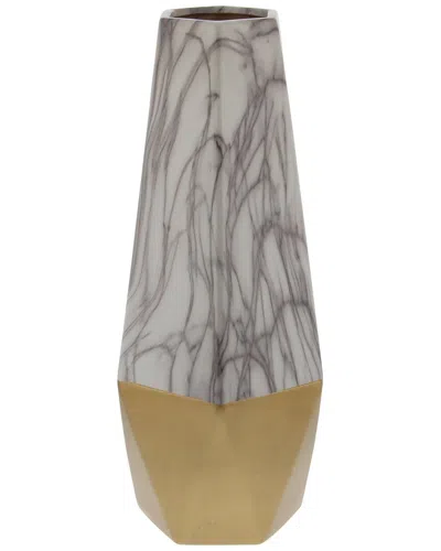 Peyton Lane Stone Vase In Gold