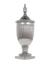 Peyton Lane Tall Ceramic Decorative Jar In Gray