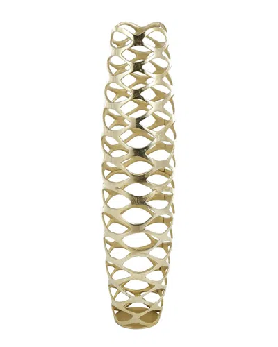 Peyton Lane Tall Glam Aluminum Metal Vase In Gold
