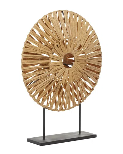 Peyton Lane Tan Faux Seagrass Natural Sculpture
