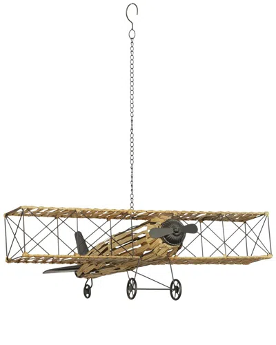 Peyton Lane Tan Natural Plane Sculpture