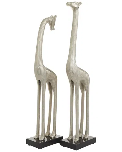 Peyton Lane Set Of 2 Silver Sculptures