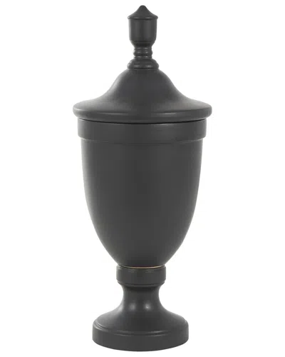 Peyton Lane Traditional Ceramic Decorative Jars In Black