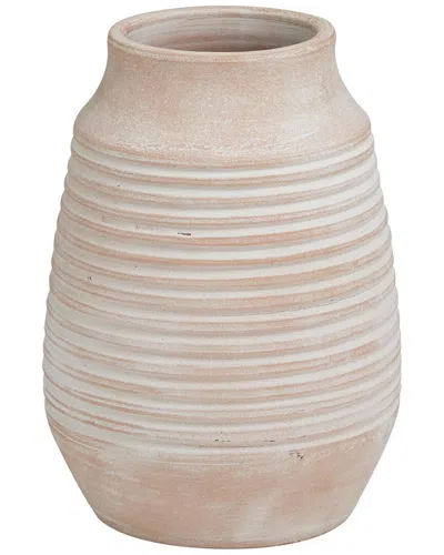Peyton Lane Traditional Ceramic Vase In Brown