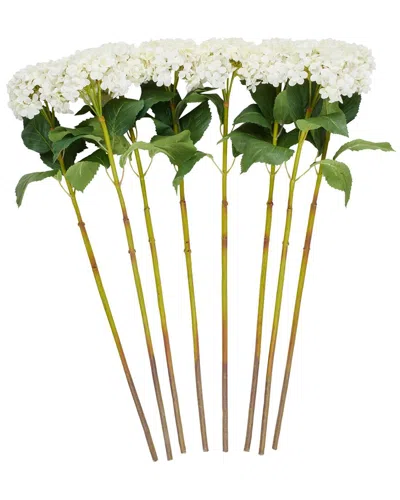 Peyton Lane Traditional Faux Foliage Flower Stem Set In White