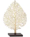 Peyton Lane Traditional Leaf Gold Metal Sculpture