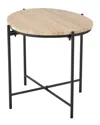 Peyton Lane Traditional Marble Accent Table In Brown