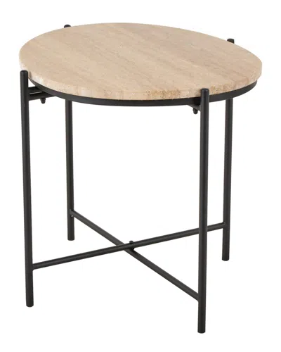 Peyton Lane Traditional Marble Accent Table In Multi