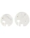 Peyton Lane Traditional Marble Sculpture Set In White