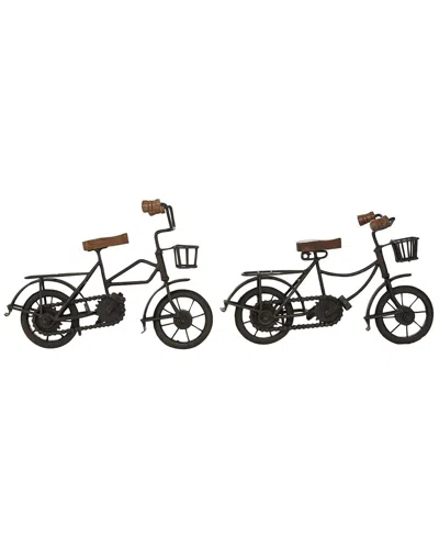 Peyton Lane Traditional Metal Sculpture Set In Black