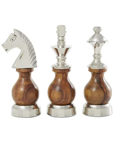 Peyton Lane Traditional Metal Sculpture Set In Brown