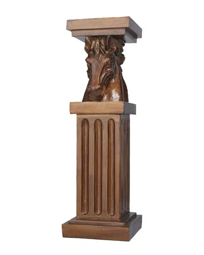 Peyton Lane Traditional Pedestal Table In Brown